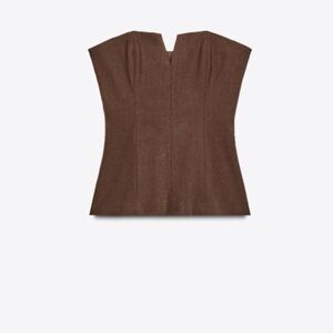 Zara Chocolate Brown Women's Blouse